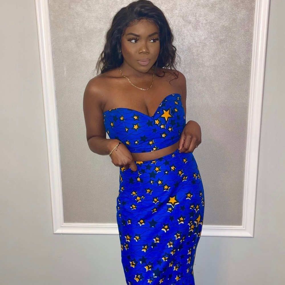 Authentic Custom Made African Wear 36DD and 30/32 waist. Worn Once.